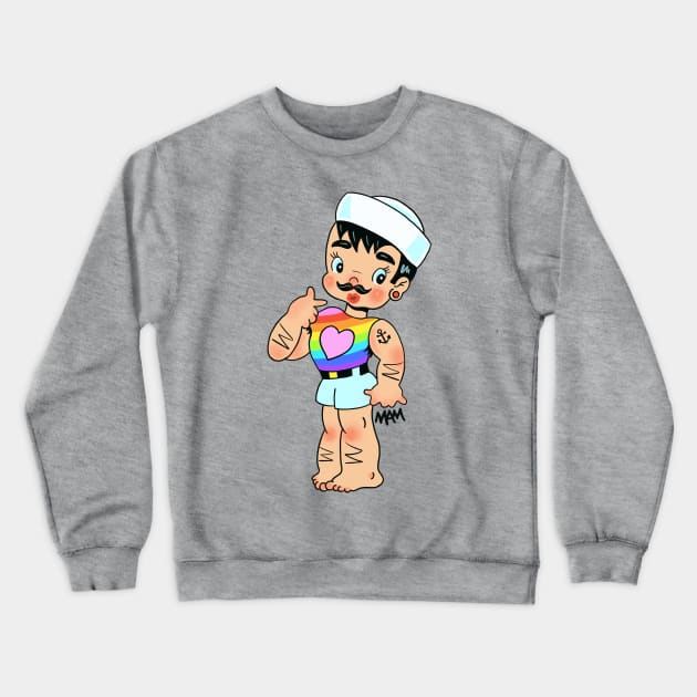 Taylor the Sailor (Kiss Me) Crewneck Sweatshirt by MAMDesigns